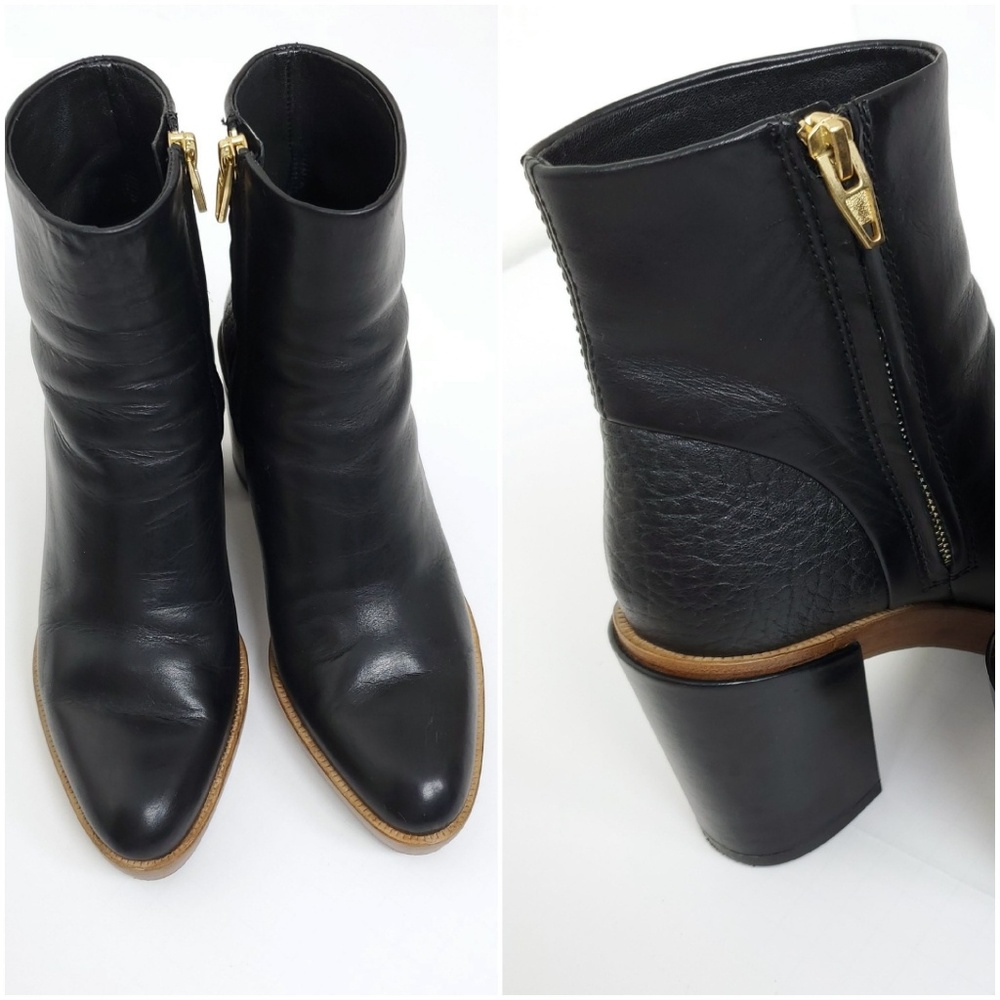 Alexander Wang Croc Reptile Block Ankle Boot 35 - image 4